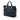 Blue Prada Soft Calfskin Open Convertible Shopping Tote Satchel