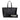 Black Fendi Embossed Leather Logo Tote - Designer Revival