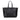 Black Fendi Embossed Leather Logo Tote - Designer Revival