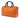 Orange Gucci Medium Calfskin Bamboo Shopper Satchel