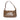 Brown Fendi Zucchino Crystal Double Flap Shoulder Bag