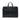 Black Prada Saffiano Cuir Travel Front Zip Pocket Briefcase Business Bag