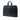 Black Prada Saffiano Cuir Travel Front Zip Pocket Briefcase Business Bag