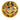 Gold Chanel Gold Plated and Silver Plated CC Round Brooch
