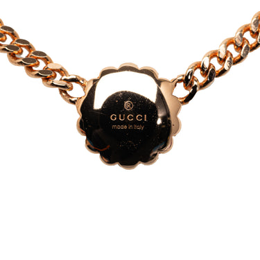 Gold Gucci Double G Flower Necklace - Designer Revival