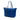Blue Prada Saffiano Trimmed Tessuto Zip Top Convertible Tote Satchel