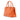 Orange Prada Small Saffiano Lux Galleria Double Zip Satchel