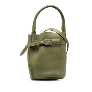 Green Celine Nano Big Bucket Bag Satchel - Designer Revival