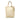 Brown LOEWE Linen Embossed Calfskin Anagram Shopper Tote Satchel