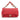 Red Chanel Small Lambskin Elegant Chain Single Flap Satchel - Designer Revival
