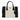 White Prada Medium Bicolor Saffiano Lux Galleria Double Zip Satchel