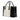 White Prada Medium Bicolor Saffiano Lux Galleria Double Zip Satchel