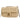 Gold Chanel Small Micro Quilted Metallic Lambskin Coin Flap Shoulder Bag