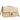 Gold Chanel Small Micro Quilted Metallic Lambskin Coin Flap Shoulder Bag