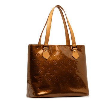 Brown Louis Vuitton Monogram Vernis Houston Tote Bag - Designer Revival