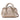 Gold LOEWE Micro Metallic Leather Amazona Satchel