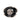 Black Chanel CC Brass and Strass Enamel Camellia Ring
