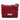 Red Burberry Embossed Grain Check Leather Langley Crossbody