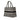 Black Dior Medium Canvas Houndstooth Embroidered Book Tote