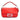 Red Fendi Mini Leather Baguette Satchel - Designer Revival