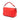 Red Fendi Mini Leather Baguette Satchel - Designer Revival