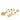 Gold Louis Vuitton Gold Plated Blooming Push Back Earrings