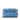 Blue Prada Saffiano Metal Oral Phone Wallet on Chain Crossbody Bag