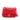 Red Chanel Mini Square Classic Lambskin Pearl Crush Single Flap Crossbody Bag