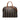 Brown Fendi Pequin Coated Canvas Dome Satchel