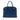 Blue Prada Saffiano Cuir Double Zip Top Handle Bag Satchel
