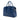 Blue Prada Saffiano Cuir Double Zip Top Handle Bag Satchel