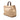 Brown Fendi Medium Canvas Sunshine Shopper Tote Satchel