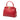 Red Fendi XS Crystal Star Studded Peekaboo Iconic Satchel