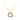 Gold Chanel Gold Plated Circle Logo Pendant Necklace - Designer Revival