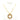 Gold Chanel Gold Plated Circle Logo Pendant Necklace - Designer Revival