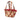 Red LOEWE Small Raffia Animal Embroidered Anagram Basket Tote