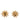 Gold Chanel CC Gold Plated Sun Clip On Earrings