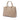Beige Prada Large Saffiano Lux Galleria Double Zip Satchel