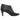 Black Chanel Quilted Leather Cap-Toe Ankle Boots FR 40