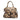 Beige & Black Valentino Python Shoulder Bag