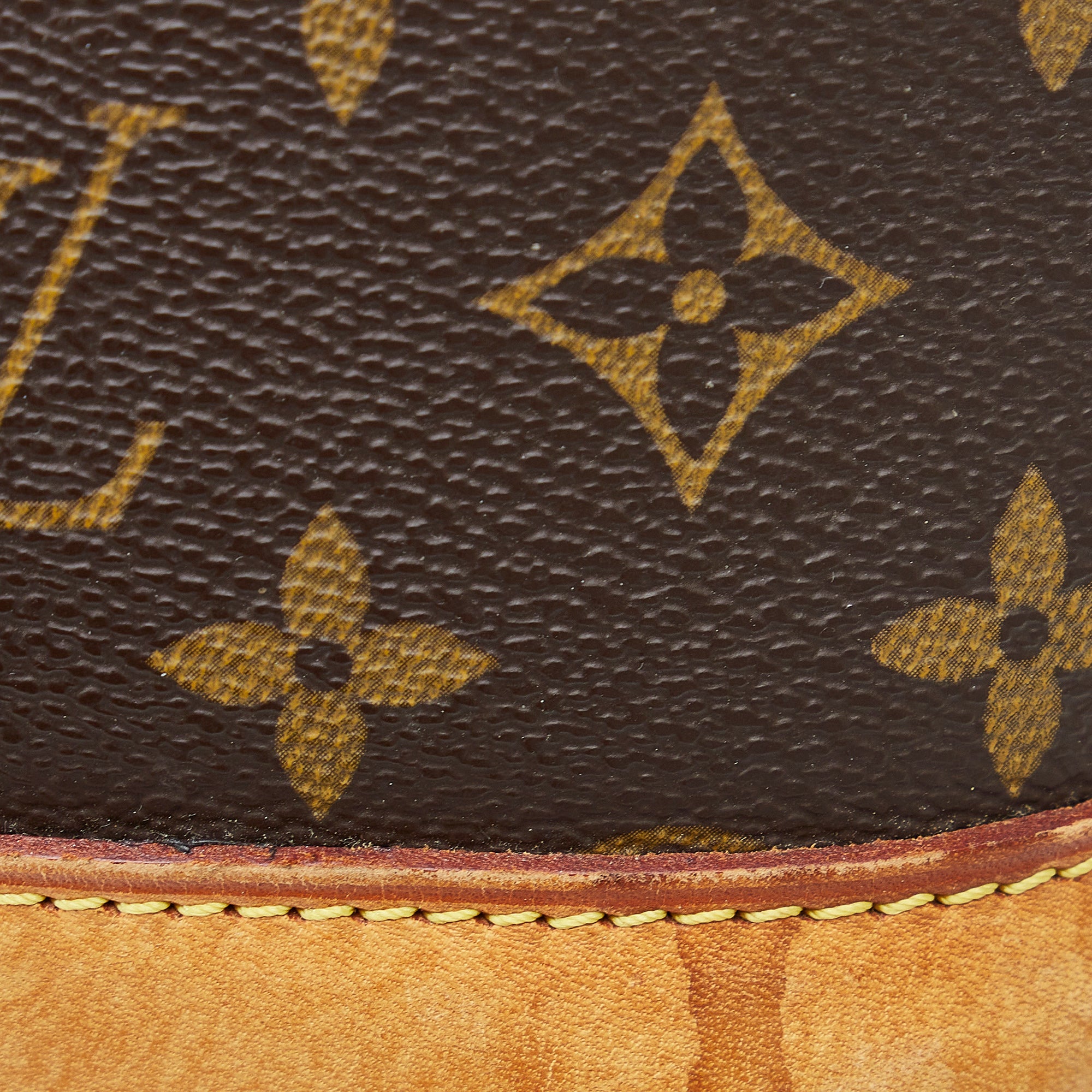 Alma handbag Louis Vuitton Brown in Fur - 26811215