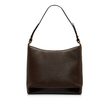 Brown Burberry Leather Shoulder Bag