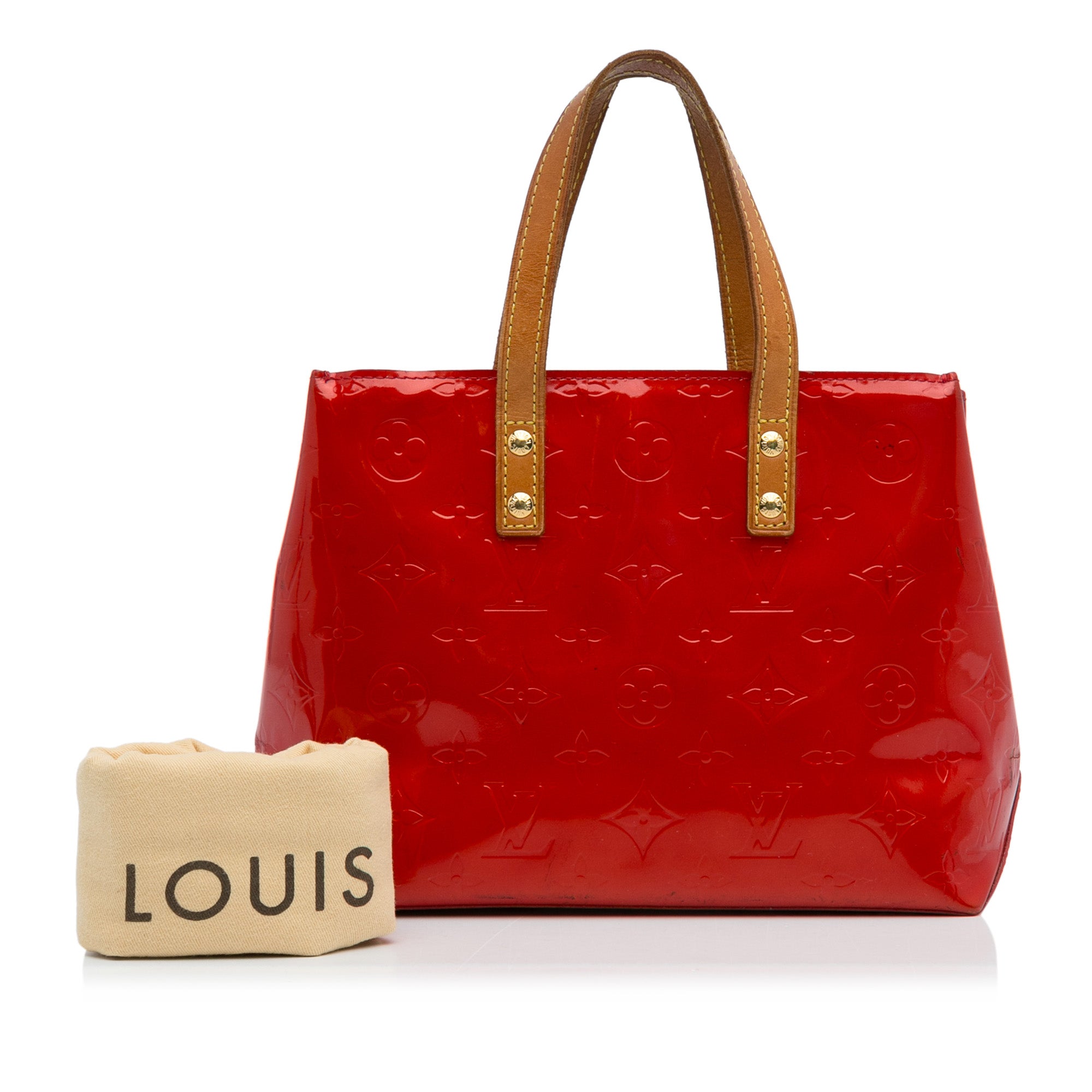 Louis Vuitton Monogram Vernis Reade PM Red