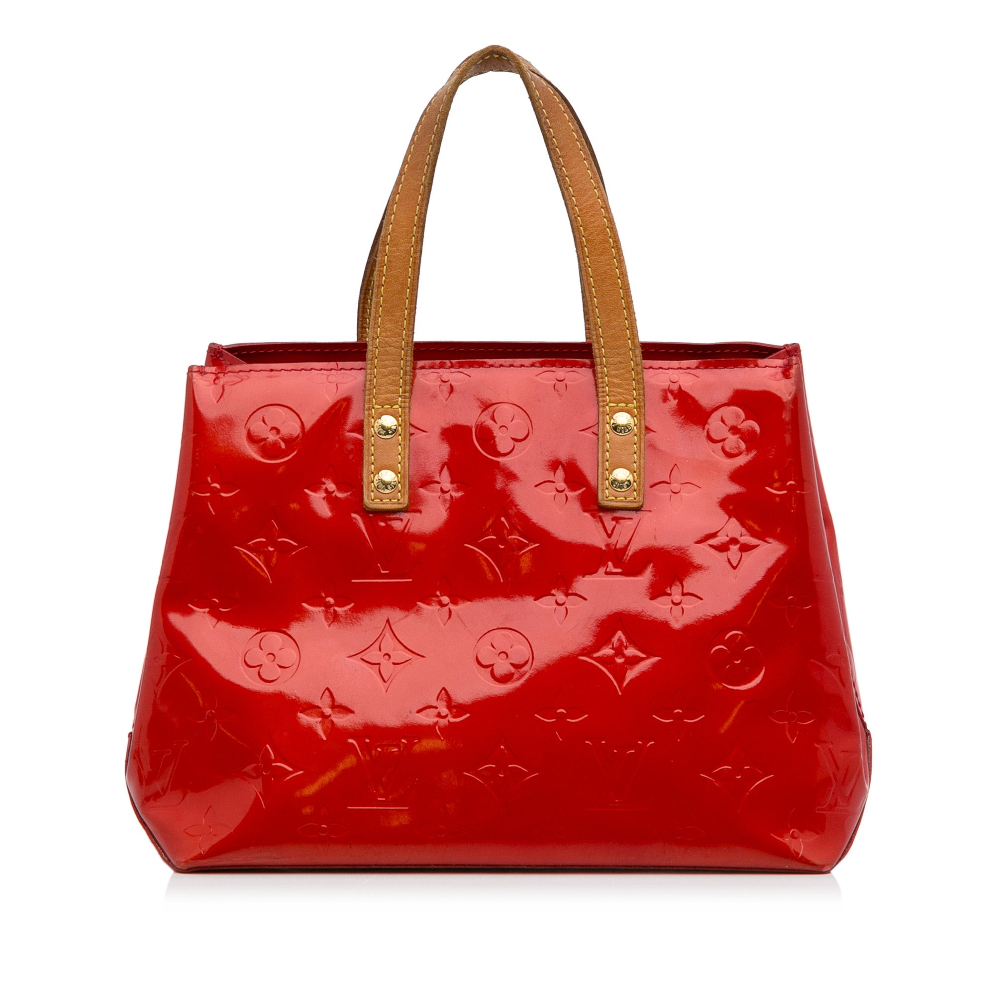 Lv Louis Vuitton Reade PM vernis leather red color bag tote, Women's  Fashion, Bags & Wallets, Tote Bags on Carousell