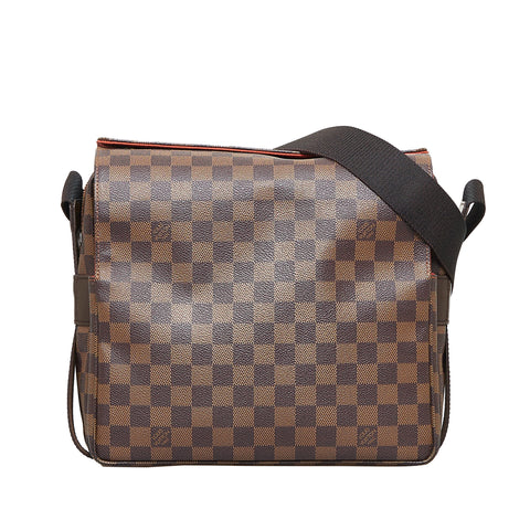 Louis Vuitton, Bags, Pre Loved Louis Vuitton Brown Damier Ebene Naviglio  Shoulder Bag Women