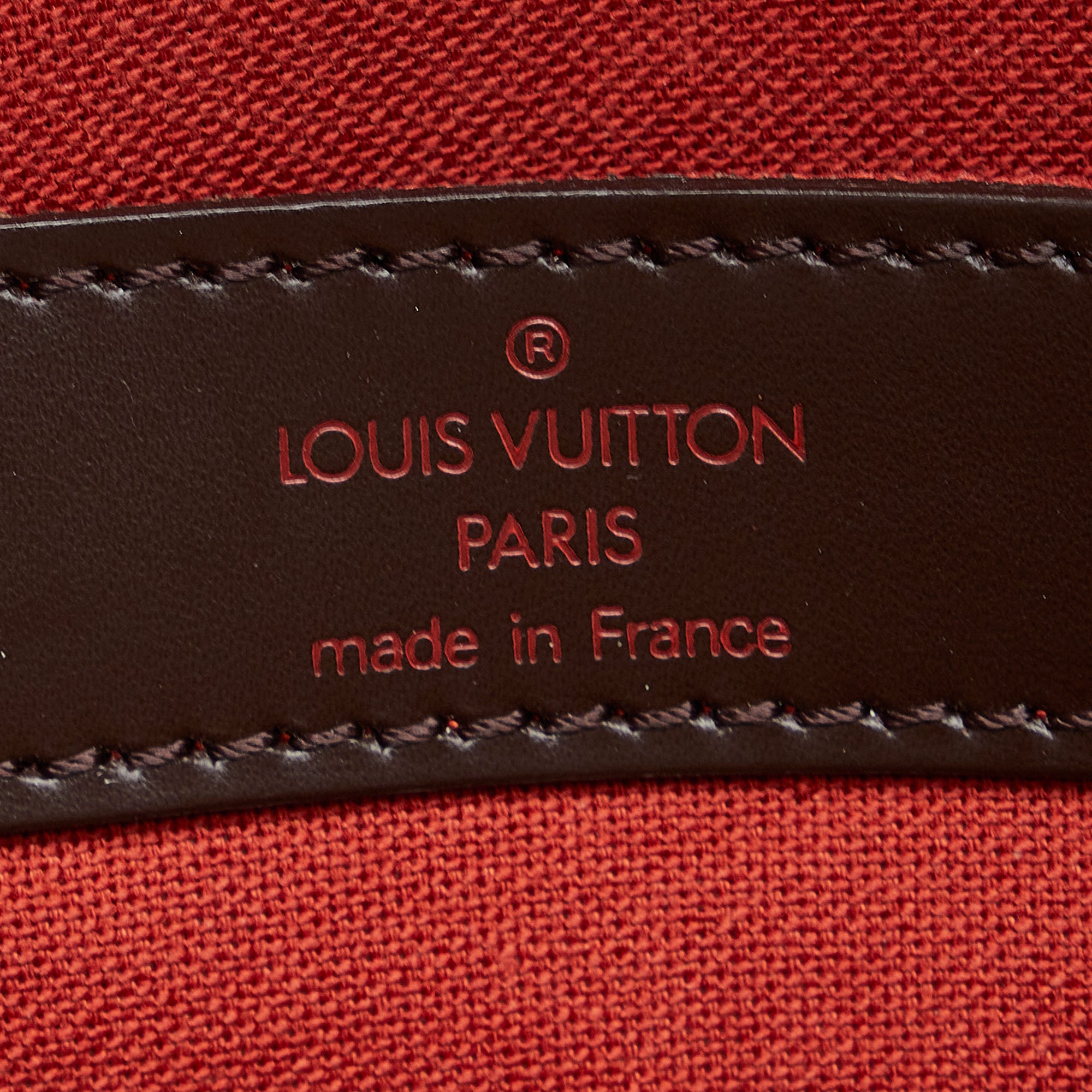 Louis Vuitton Brown Damier Ebene Naviglio Leather Cloth Pony-style