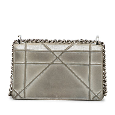 Silver Dior Small Diorama Flap Crossbody Bag - Designer Revival