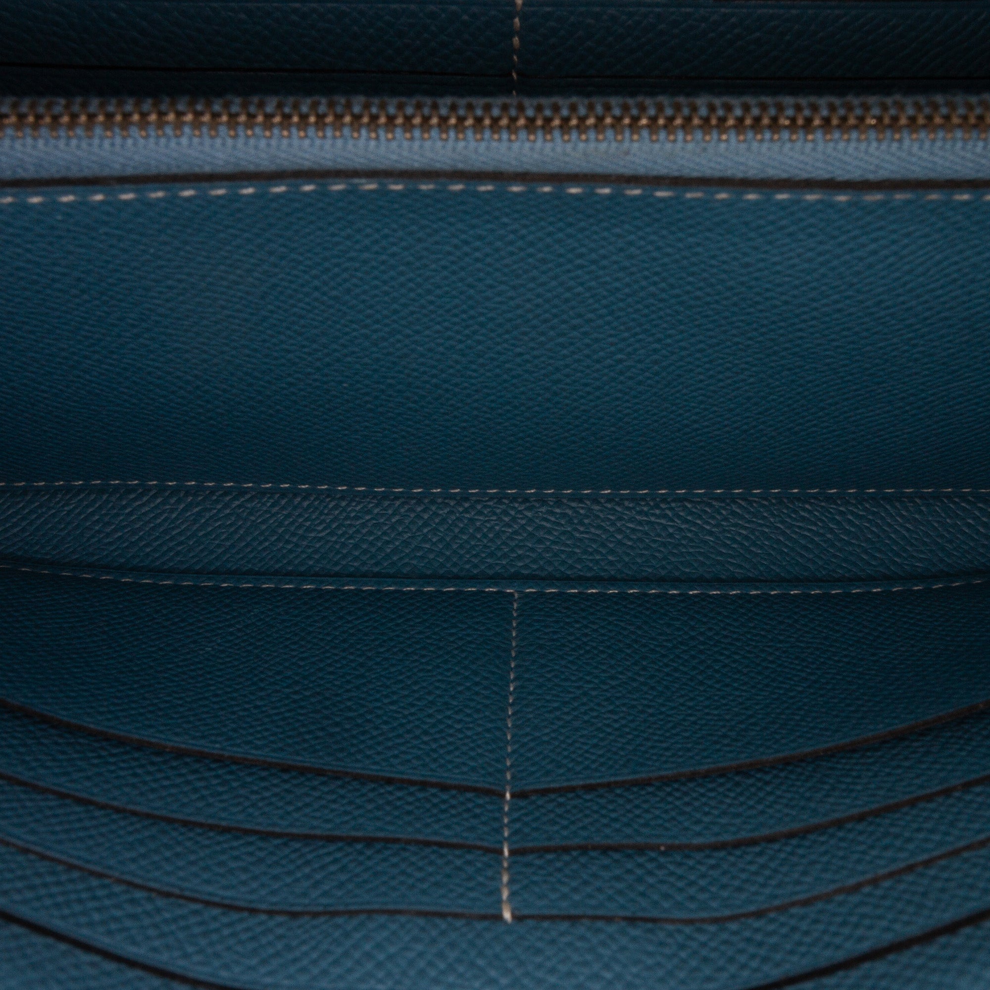 Hermès Bleu Du Nord Rouge de Coeur Epsom Leather Kelly Classic Wallet  Hermes