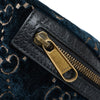 Blue Gucci GG Velvet Ophidia Belt Bag