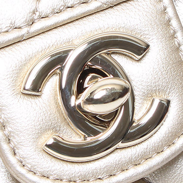 Beige Chanel Mini CC in Love Heart Crossbody - Designer Revival